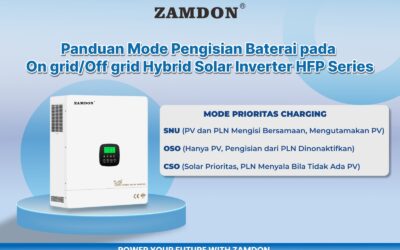 Panduan Mode Pengisian Baterai pada On grid/Off grid Hybrid Solar Inverter HFP Series